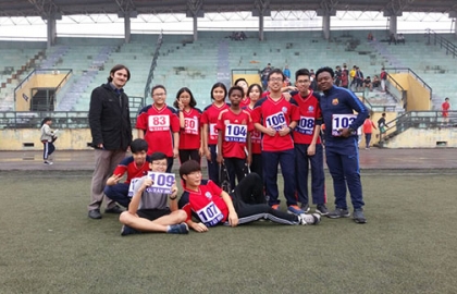 Xin chúc mừng đội tuyển điền kinh của trường ta!